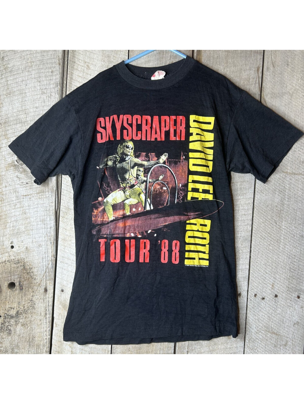 Vintage 1988 David Lee Roth Skyscraper Tour Shirt Medium USA Van Halen